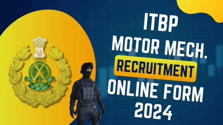 ITBP Head Constable & Constable ITBP Motor Mechanic Recruitment 2024: Apply Online for 51 Posts